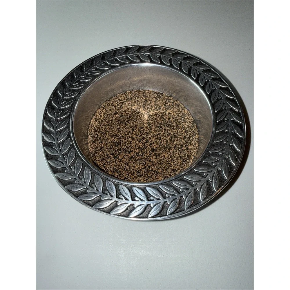 VTG Wilton Armetale Laurelberry Wine Bottle Coaster Discontinued USA